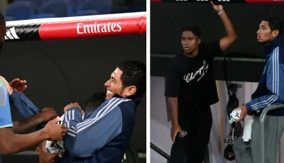 ثنائي ريال مدريد المصاب يرفع معنويات الفريق في البرنابيو.. صور