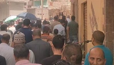 نعشان في جنازة واحدة.. تشييع جنازة أب ونجله ضحيتي انقلاب سيارة داخل ترعة بكفر الشيخ