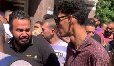 تشييع جثمان الشاب ضحية حادث حمام السباحة برأس سدر| بث مباشر