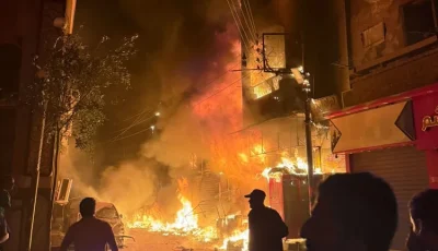 حريق فرن سياحي في طنطا