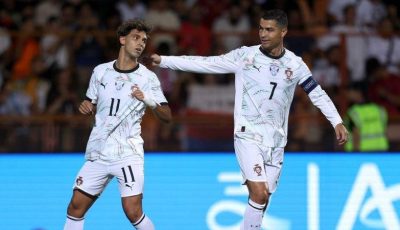 البرتغال تقسو على ارمينيا في الشوط الأول
